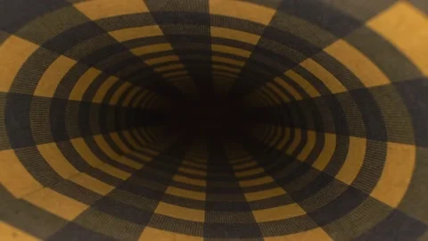 Extreme close-up, detailed. inside view of wrapping paper scroll Stock Footage 144282247