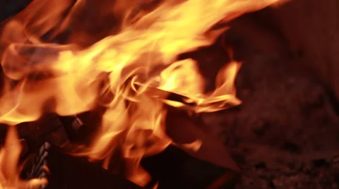 Extreme Close Up Fire Stock Footage 36807098