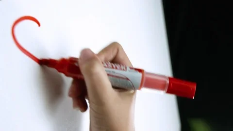 Extreme close up of formula on white board. Stock Footage 79804426