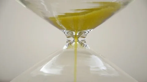 Extreme Close-up of Hourglass Stock Footage 75566689