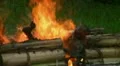 Extreme close up a human cremation in Indonesia HD Footage