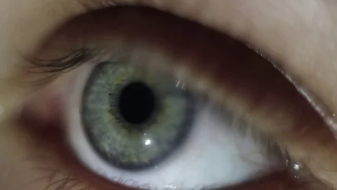 Extreme close up human eye, macro shoot Stock Footage 81686372