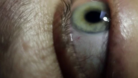Extreme close up human eye, macro shoot Stock Footage 81825371