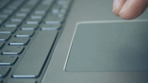 Extreme close-up of human hands on keyboard Stock Footage 112104411