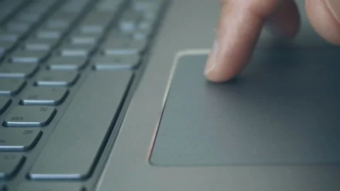 Extreme close-up of human hands on keyboard Stock Footage 112104511
