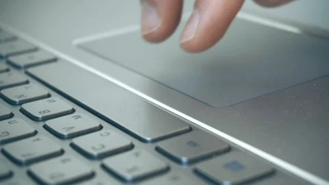 Extreme close-up of human hands on keyboard Stock Footage 112105048