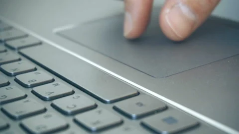 Extreme close-up of human hands on keyboard Stock Footage 112105072