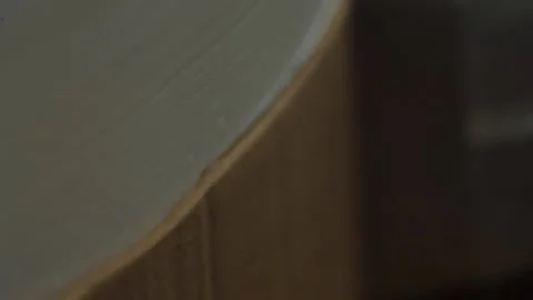 Extreme close up of a icing on a cake Stock Footage 231414306