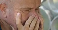 Extreme Close Up Image of One Sad and Hopelessness Homeless Man Looking Pensive 4k or 4k+ Resolution