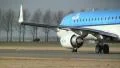 Extreme close up of KLM on taxiway HD Footage