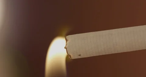 Extreme Close Up Lighting Cigarette 스톡 동영상 125839129