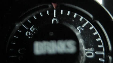 Extreme close up of lock dial Stock Footage 39539830