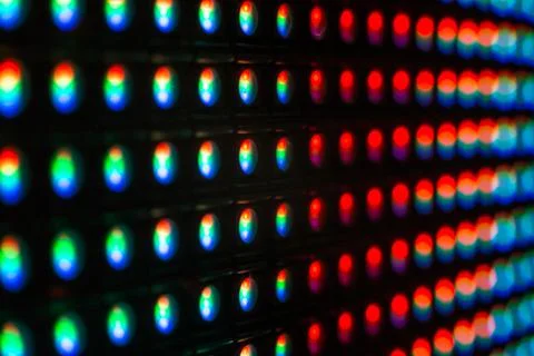 Extreme close up macro of LED SMD cristal Stock Photos