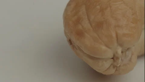 Extreme Close-up Macro Shot of Roasted Cashews Stock Footage 203719082