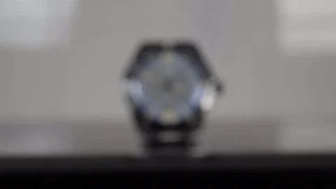 Extreme close up of an Oris Divers Sixty Five watch. Stock Footage 78656153