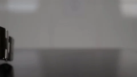 Extreme close up of an Oris Divers Sixty Five watch. Stock Footage 78656704