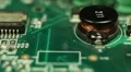 Extreme Close Up Pan Detail Electric Board Circuitry Manufacturing Line Process HD Footage