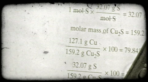 Extreme close up pan of math textbook and graphing calculator. Vintage stylized Stock Footage 52707349