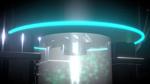 Extreme close-up panning over a Eco-friendly decarbonization turbine, 4K Stock Footage 337791095