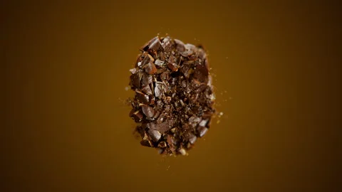Extreme Close-Up Shot Super slow motion of Coffee bean Exploding. Stock Footage 284810997