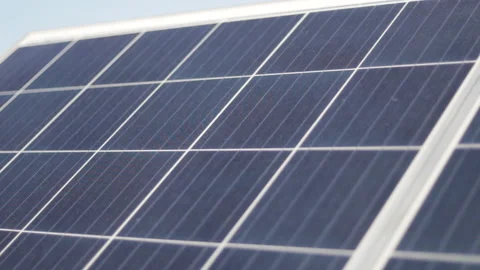 Extreme close up slide camera shot of the panels Video stock 167839693