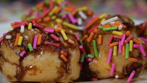 Extreme close up slow-motion turn the Eclair around for showing color itself 库存影片 135641795
