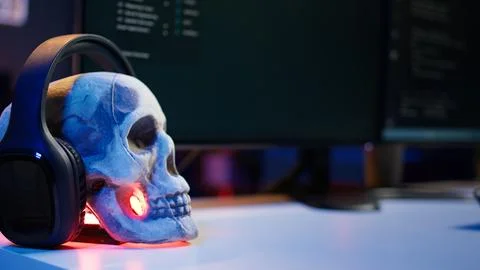 Extreme close up of software interface on PC screens showing lines of code Stockfoto's