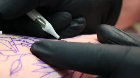 Extreme Close Up Tattoo 3 스톡 동영상 10920112