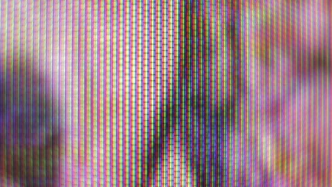 Extreme Close up of Television Screen Pixels, RGB LEDs Blinking Lights 動画素材 144254715