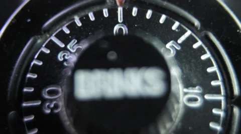 Extreme Close up turning lock dial Stock Footage 39539870