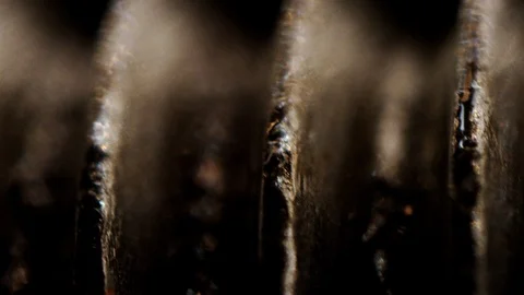 Extreme Close-ups of metal. Stock Footage 100284481