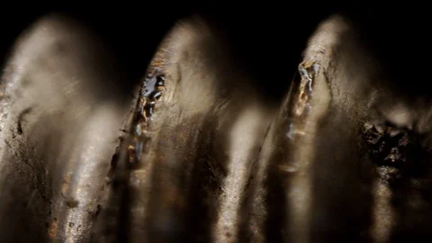 Extreme Close-ups of metal. Stock Footage 100284691