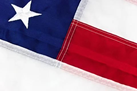Extreme Close Up of US Flag Stock Photos