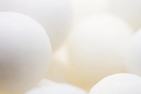 Extreme close up of white small peppermint candy balls Foto stock