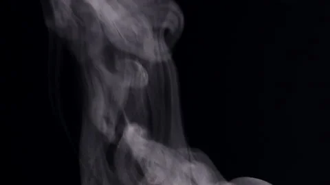 Extreme close up white steam smoke vapor rising up from hot coffee cup Stock Footage 220171845