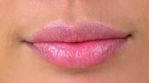 Extreme close up of woman's lips Vidéo 22022088