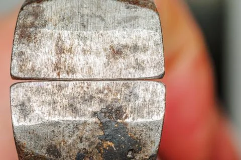 Extreme close-up of worn and rusty metal surfaces showing texture and detail Photos