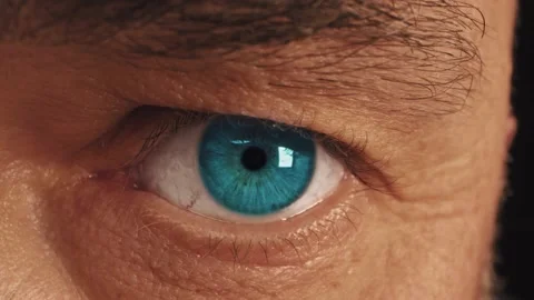 Extreme closeup on blue eye. Stock Footage 167006185