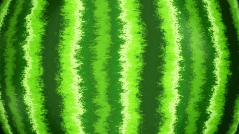Extreme closeup camera of the spinning watermelon rendered in UHD 스톡 동영상 266019858