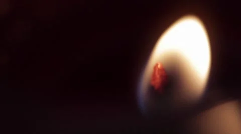 Extreme closeup candle flame Stock Footage 8328628