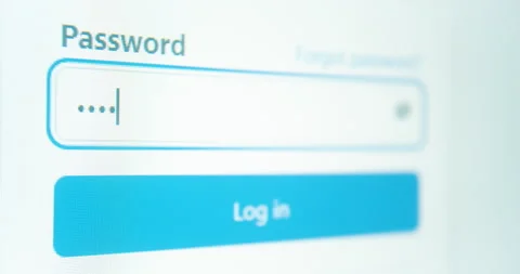Extreme closeup entering a password 動画素材 266044531