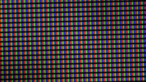 Extreme closeup of LED IPS panel pixels Stock Footage 108044567