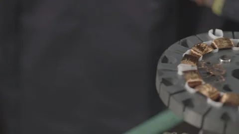 Extreme closeup of machine working - Shot on Sony FS7 Stock-Footage 91176706