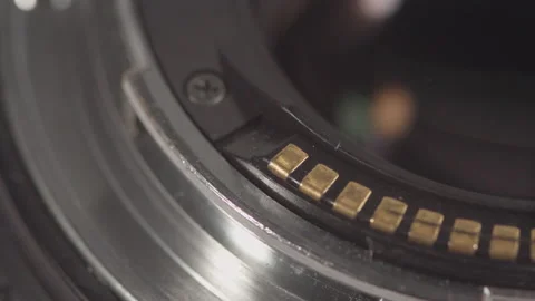 Extreme Closeup macro of a camera lens Stock Footage 203376272