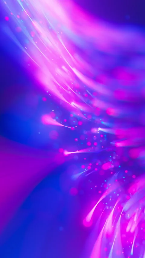 Extreme closeup of neon line flow carrying big data at light speed. Digital data Stock Footage 347318042