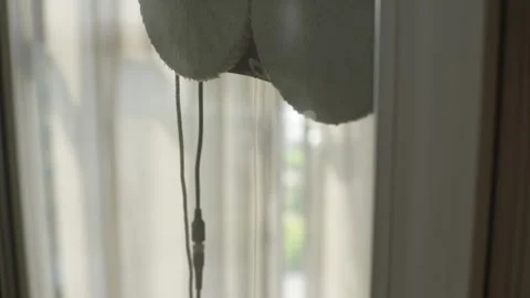 Extreme closeup of smart robot window washer cleaning glass with round rags Stock Footage 251582503