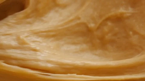 Extreme Closeup of a Stand Mixer Kneading Bread Dough Stock Footage 124334227