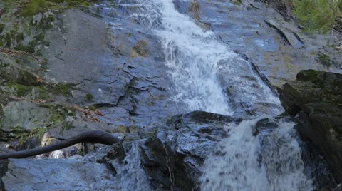 Extreme Closeup waterfall Stock Footage 32015089