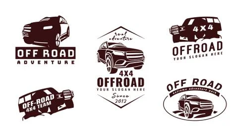 Extreme competition emblems set Stock Illustration