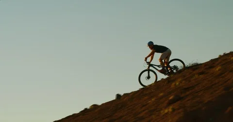 Extreme downhill mountain biking Stock Footage 108463746